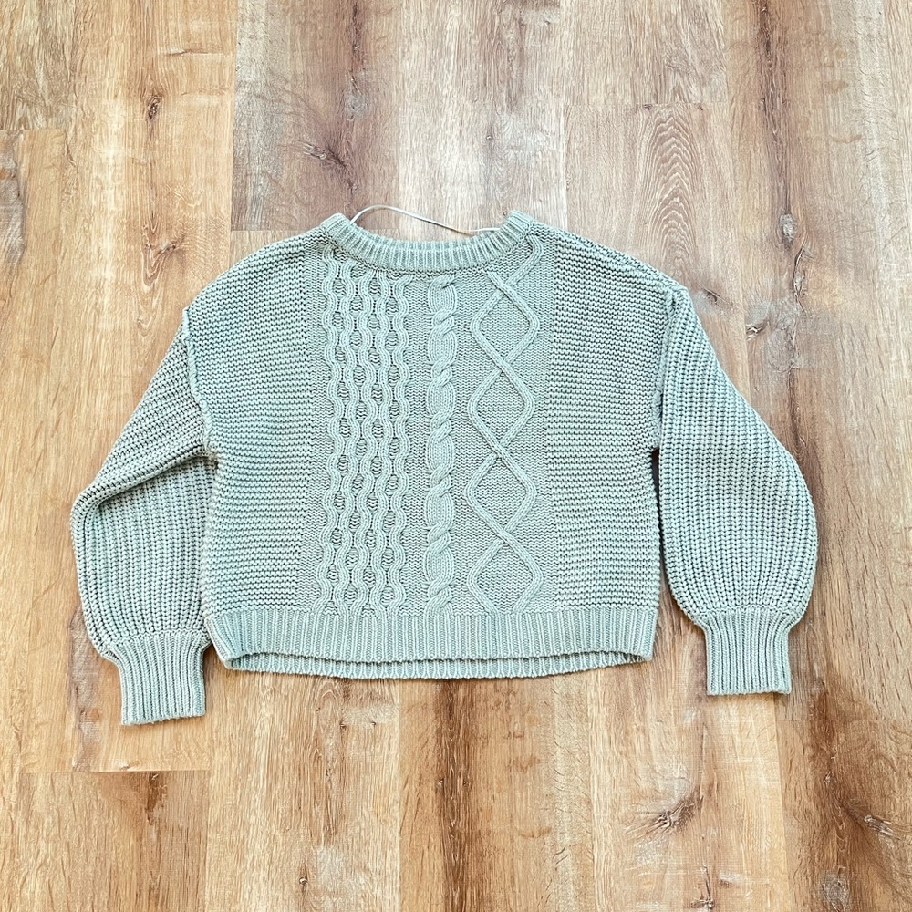 Free People Dream Cable Crew Pull Over Sweater // Small - Picture 5 of 10